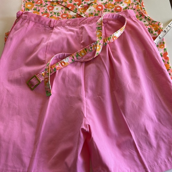 Shirt Mates 3 piece vintage 100% cotton shorts set with belt. Vintage size16. - Picture 8 of 12
